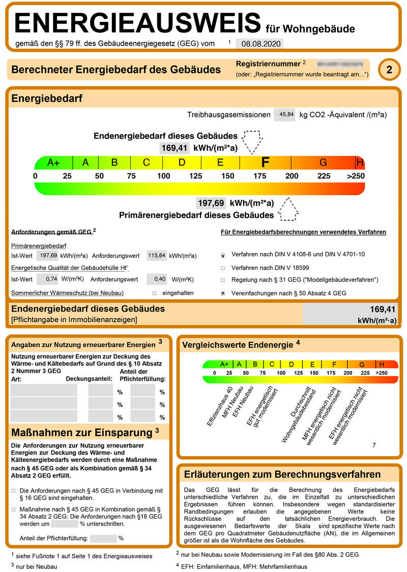 Bedarfsausweis Seite 2
